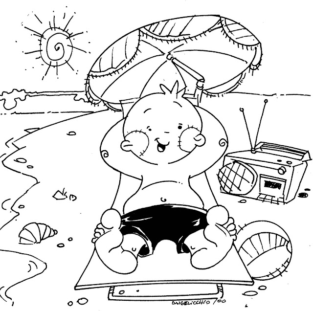 DIBUJOS DEL VERANO PARA IMPRIMIR Y COLOREAR